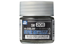 Mr Hobby SM206 Super Metallic Chrome Silver 4973028737417