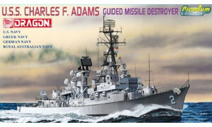 Dragon U.S.S. Charles F. Adams Guided Missile Destroyer 7059