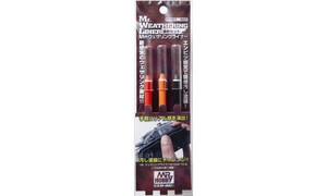 Mr Hobby Mr Weathering Liner Rust Color Set GNPP201