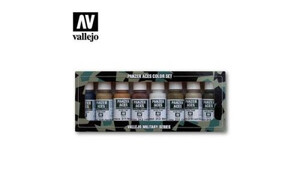 Vallejo Panzer Aces Wood Leather Stencil 8 Colour Set AV70123