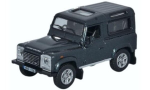 Oxford Diecast Land Rover Defender 90 Station Wagon Santorini Black 76LRDF006