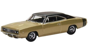 Oxford Diecast Dodge Charger 1968 Gold and Black 87DC68002