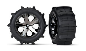 Traxxas 
Tires and wheels 2WD Rustler rear 3776