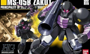 Bandai 1/144 HGUC ZAKU I Black Tri Stars G5060661