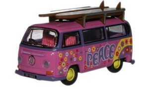 Oxford Diecast VW Minibus/Surfboards Flower Power 76VW017