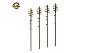 Peco Ratio 452 Telegraph Poles RA452