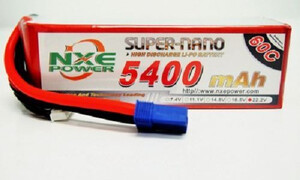 NXE Power 22.2v 5400mah 60c Lipo Battery with EC5 5400SC606SE