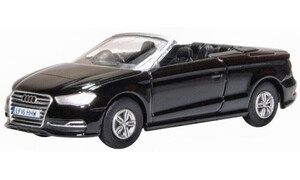 Oxford Diecast Audi S3 Cabriolet Mythos Black 76S3002