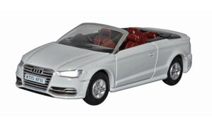 Oxford Diecast Audi S3 Cabriolet Glacier White 76S3001