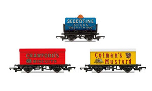 Hornby Hornby 'Retro' Wagons, three pack, Crawfords Biscuits, Seccotine Tanker, Colman’s Mustard R6990