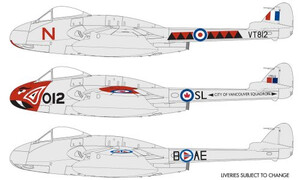 Airfix de Havilland Vampire F.3 06107