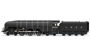 Hornby LNER, Class W1 'Hush Hush', 1935 (Double Blast Pipe), 4-6-4, 10000 - Era 3 R3979