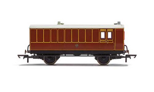 Hornby LB&SCR, 4 Wheel Coach, Brake Baggage, 102 - Era 2 R40072