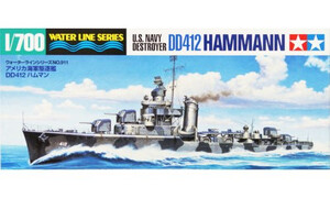 Tamiya 1/700 US Navy Destroyer DD412 HAMMANN 31911