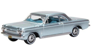 Oxford Diecast Chevrolet Corvair Coupe 1963 Satin Silver 87CH63001