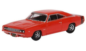 Oxford Diecast Dodge Charger 1968 Bright Red 87DC68001