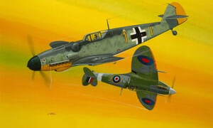 Revell Combat Set Messerschmitt Bf109G-10 & Spitfire Mk.V 03710