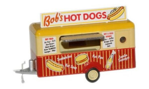 Oxford Diecast Bobs Hot Dogs Mobile Trailer 76TR001