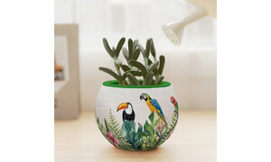 Pintoo Flowerpot Bird Of Paradise PINK1077