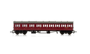 Hornby Collett 57' Bow Ended E131 Nine Compartment Composite (Left Hand), W6630W - Era 4 R4878