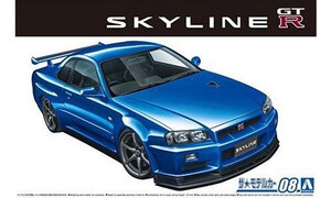 Aoshima 1/24 Nissan BNR34 Skyline GT-R V-Spec II 2002 A005858