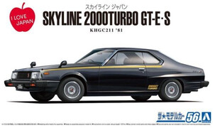 Aoshima 1/24 Nissan KHGC211 Skyline HT2000 Turbo GT-E S 1981 A006108