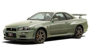 Aoshima 1/32 Nissan R34 Skyline Gt-R Nur Millennium Jade A006253