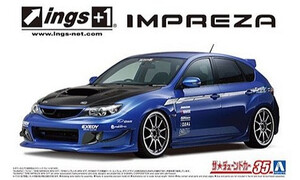 Aoshima 1/24 Subaru Ings GRB Impreza WRX STI 2007 A005875