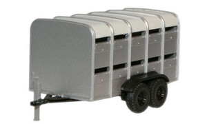 Oxford Oxford Diecast Livestock Trailer Grey 76FARM001