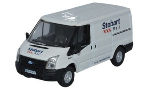 Oxford Diecast Ford Transit SWB Low Roof Stobart Rail 76FT012