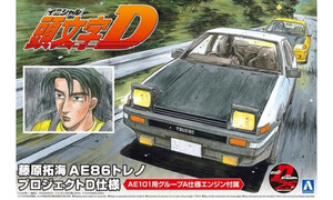 Aoshima Fujiwara Takumi AE86 Trueno Project D Version Toyota A005957