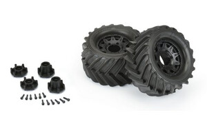 Pro-Line Racing 1/10 Demolisher Front/Rear 2.8" MT Tires Mounted 12mm Blk Raid (2) PR10196-10