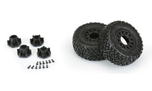 Pro-Line Racing 1/10 Icon M2 Front/Rear 2.2"/3.0" SC Mounted 12mm Blk Raid (2) PR10182-10