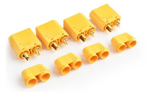 Model Engines XT-90 Plug Male (Male bullet with female housing) 4pcs/bag TRC-0105BM