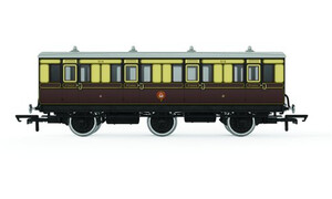 Hornby GWR, 6 Wheel Coach, 1st Class, 519 - Era 2/3 R40304