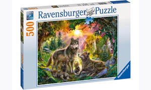 Ravensburger Wolf Family in Sunshine Puzzle 500 pieces RB14745-8