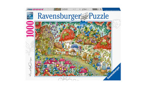 Ravensburger Floral Mushroom Houses Puzzle 1000pc RB16997-9