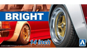 Aoshima Bright 14 Inch Plastic Model Kit Wheels A005470