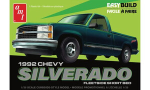 AMT Models 1992 Chevrolet Silverado Shortbed Fleetside Pickup Easy Build AMT1408