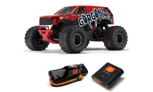 Arrma GORGON 4X2 MEGA 550 Brushed Monster Truck RTR Red Edition ARA3230ST2