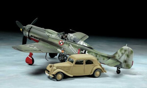 Tamiya Focke-Wulf Fw190 D-9 JV44 With Citroen Traction 11Cv Car 25213