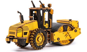 Robotime ROKR Road Roller Engineering Vehicle 3D Wooden Puzzle TG701K