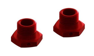 Arrma Aluminum Wheel Hex 17mm 14.6mm Thick Red (2) ARA311035