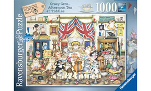 Ravensburger CrazyCats Afternoon Tea Tiddles RB17487-4