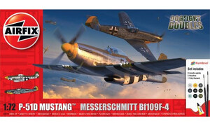 Airfix P-51D Mustang vs Bf109F-4 Dogfight Double A50193