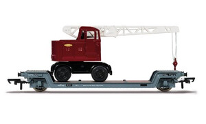 Hornby BR, Loriot Y Machinery Truck with British Railways Coles Crane - Era 4 R60238