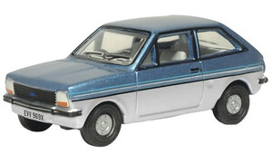 Oxford Ford Fiesta Mk I Titan Blue Strato Silver 76FF007