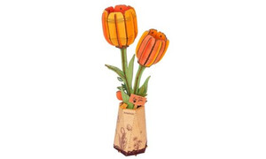 Robotime Wood Bloom Orange Tulip ROBTW081