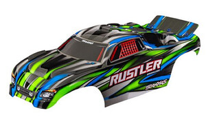 Traxxas Green Rustler Clipless Body 3721-GRN