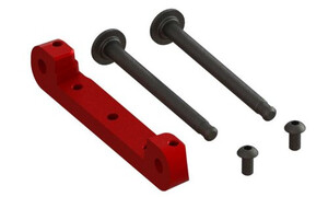 Arrma Front Upper Suspension Mount CNC Aluminum Red ARA330659